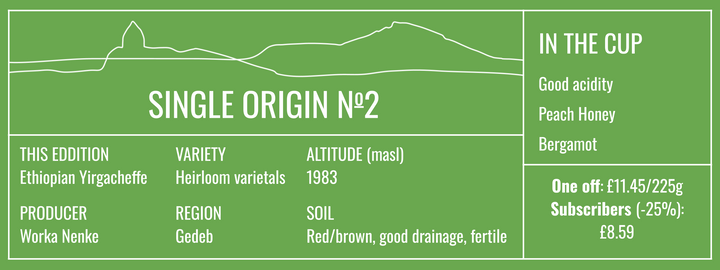 Single Origin No. 2 Ethiopian Yirgacheffe Free Cannister with Subscription Trial